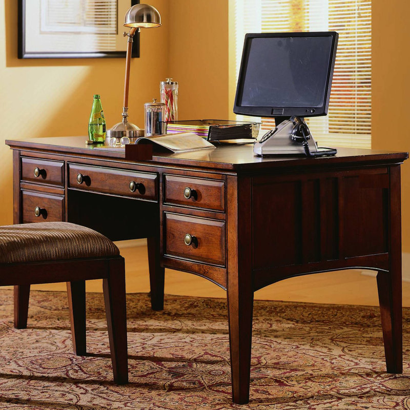 Hooker Furniture Bedford Row Keyboard Tray Executive Desk & Reviews